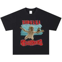 Nirvana T-Shirt, Soft Fabric Casual Daily Wear XXXL black
