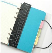 A5 A6 Crocodile Textured Leather Binder Macaron Notebook DIY Binder Notebook Cover Diary Agenda Planner Paper Cover Stationery (as the picture,A6) white