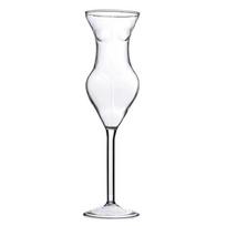 Transparent Bar Wine Goblet Visible Whisky Glass Creative Wine Cup  Pub Tall white