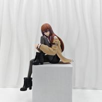 Steins Gate Makise Kurisu Anime Figure Kurisu Makise Action Figure Car Ornament Model Desktop Decor Fans Collectible Toys Gifts black