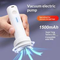 Įkraunamas elektrinis vakuuminis siurblys Nešiojamas mažo triukšmo mini oro siurblys vakuuminėms laikymo maišeliams Taupantis vietą namų tvarkymas pilka spalva