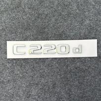 3D ABS raidės E220d GLC220d C220d C250d GLE350d 4Matic emblema Mercedes Benz W205 automobilio bagažinės logotipo lipdukas FS9 gray