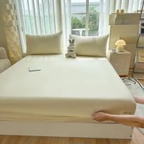 Minkštas medvilninis prigludęs paklodė su gumyte Vienspalvis čiužinio užvalkalas viengulei, dvigulei, King, Queen lovai 140/150/160/180/200 2xPillowcase NOSHEET šviesiai pilka spalva