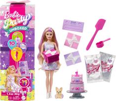 Lėlė su aksesuarais Barbie Party Unboxed Pet Birthday Series, 1 vnt.