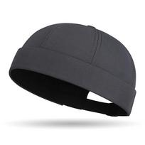 Madingos vienspalvės kepurės Beanie, kepuraitės Skullcap, kepurės Docker, kepurės Sailor, vyriškos, moteriškos kepurės Bucket Cap, kepurė be brylio, reguliuojama kepurė Dad Hat pilka