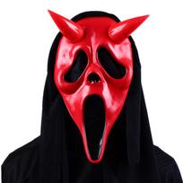 „Ghost Face Devil Scream“ siaubo kaukė, skirta lauko kostiumams ir šiurpiam „cosplay“ rekvizitui red