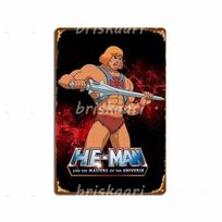 He Man Master Of The Universe Metal Sign Wall Decor Cinema Decoration Designing Printing Tin Sign Poster 20x30cm（7.8x11.8inch） brown
