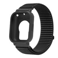 „Redmi Watch 5 Active/Lite“ dėklas ir dirželis, silikoninis dėklas, nailono apyrankė, skirta „Redmi Band 5 Lite“/„Active Sport“ apyrankei, ekrano apsauga for redmi 5lite black