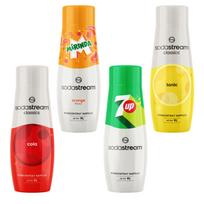 SODASTREAM Cola + Mirinda + 7Up + Soda syrups for soda fountain 4 pcs.