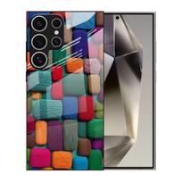 Samsung S26ULTRA Phone Case S24 Tempered Glass A16 Protective Case A07 Color Block Multi color Matching with A07 samsung s26