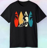 Men's T-Shirt Retro Surfing Graphic Tee Outdoor Sports Top S-5XL  High Quality 100%Cotton Short Sleeve M juoda