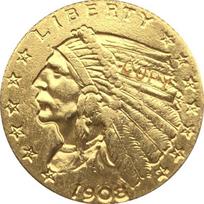 Kopijuoti 24-K paauksuotas Amerikos JAV 1908 AUKSAS Indijos pusės erelio monetų kolekcijos auksines monetas 1pcs beige