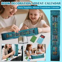Book Decoration Advent Calendar, Party Supplies, Advent Countdown Calendar One Size