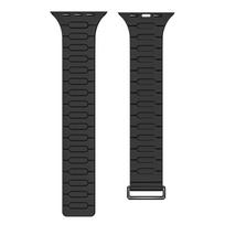 Silicone Smart Watch Band 42/44/45/49MM Magnetic Closure Belt Strap 38/40/41MM for Appl Watch Series 11/10/9/8/7/6/Ultra 3/SE 3