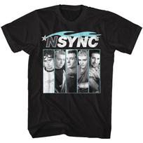 NSYNC Mens T-Shirt New Blue Flame In 100% Black Cotton SM5XL Timberlake Unisex T-Shirt S įvairiaspalvis