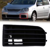 Priekinio buferio apatinės grotelės pakeitimas VW Golf 5 MK5 2004-2009 m., ABS juoda automobilio išorės rūko žibinto ventiliacijos angos apdailos dangtelis left gray