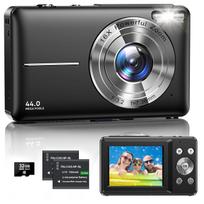 Digital camera FHD video recording 44 million pixels autofocus 16x zoom continuous shooting image stabilization comes 32GB microSD card includes two