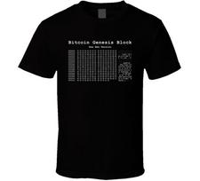 Bitcoin Genesis Block T Shirt 4XL gray