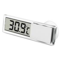 1 vnt automobilinis LCD skaitmeninis termometras Sumanus skaitmeninio ekrano temperatūros matuoklis YSX gray