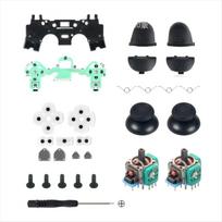 AS62 3D Joystick Kit for PS4 Controller JDM 011 1100 1000 US Version L1 R1 L2 R2 Trigger Button Conductive Rubber Flex Cable tamsiai mėlyna spalva
