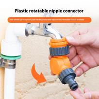 Sodo žarnos jungtis, 1/2 colio čiaupo adapteris, plastikinė greitoji jungtis su užraktu laistymui ir drėkinimui 1PCS