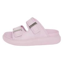 Alexander McQueen Hybrid Buckled Rubber Sandal Pink Women's 658063W4Q515410 36 gray