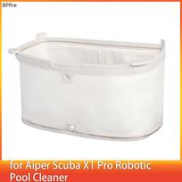 Itin smulkus filtro krepšelis Aiper Scuba X1 Pro robotiniam baseino siurbliui, sienų ir vandens linijos valymui, dviguba filtravimo sistema white