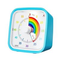 Timer For Children Study Play Cooking Practical Plastic Construction Cartoon Themed Drop Proof Time Management Tool mėlyna