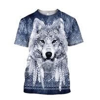 Animal Wolf Cool T-shirts Crew Neck 3d Print Summer Men's T-shirt Oversized TShirt Hip Hop Shirt For Men Streetwear Top Tee 3XL gray