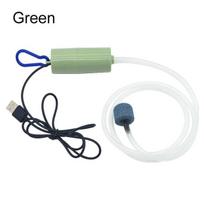 Akvariumo deguonies oro siurblys žuvų bakas USB tylus oro kompresorius aeratorius nešiojamas mini mažas deguonies generatorius akvariumo priedai 5v 1W None žalia