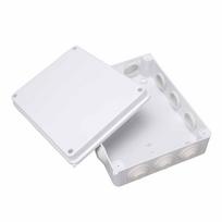 Elektros jungiamoji dėžutė ABS 255x200x80mm IP65 vandeniui atsparus plastikinis korpusas su guminiu kištuku