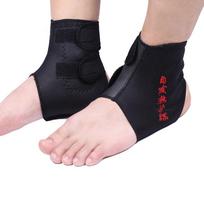 1 Pair Adjustable Self heating Ankle Support Brace with Compression Straps For Pain Relief gray