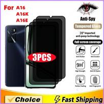 3-5Pcs Privacy Screen Protector for OPPO A16 A16K A16E Mobile Phone Screen Tempered Glass Protector Anti-Peep Explosion Protective Case OPPO A16 = A16K = A16E