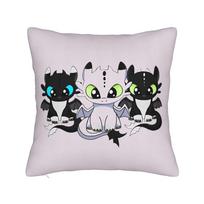 Toothless Bat Distressed HTTYD Pillowcase Polyester Cushion Cover Decor Pillow Case Cover Home Drop Shipping 18' 30cmx30cm white