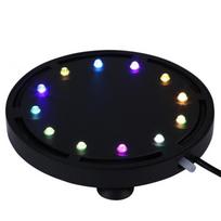ES / JAV kištukinis akvariumas, spalvingas panardinamas, sukamas akrilo 12 LED šviesos burbulas 12.5cm EU Plug blue