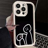 Phone Case for iPhone 17 Air 16E 15 16 Pro Max Funny Stickman Matchman Cover 14 Plus 13 12 Mini Soft Shell Silicone Fundas iPhone 17 Pro Max gray