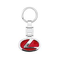 Metalinis automobilio raktų pakabukas Dvigubas raktų žiedas Lexus ES200 ES260 IS250 GS300 GX400 NX300 RX350 RX450h LX570 LM350 LS600h SN5 juoda