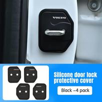 4PCS  Silica gel Car Door Lock Cover Protect Buckle Cover Anti Rust Accessories For Volvo XC90 V90 V60 XC60 V40 S80 S60 C40 XC40 RU1