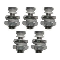 Pack of 5 Pressure Cooker Floater and Sealer Replacement Part Float Valves Set Metal Texture for Safety and Sealing gray