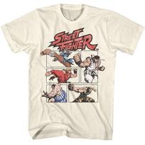 Street Fighter Fists Flying Men's T Shirt Guile E.Honda Chun-Li Ryu Ken Unisex T-Shirt M beige
