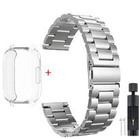 NEW Case+Luxury Metal Strap For Redmi Watch 5 Active TPU Soft Case For Xiaomi Redmi Watch 5 Lite StainlessSteel Watchband Correa Redmi Watch 5 Lite gray