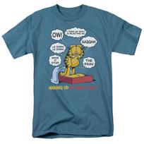 Garfield  Waking Up Is Hard To Do  T-Shirt - Adult, Child S gray