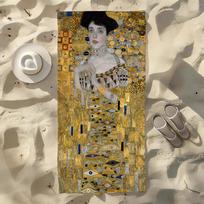 Artist G-Gustav K-Klimt Paintings Towel For Swim Yoga Gym Quick Drying Soft and skin-friendly Beach Towels All-Season W40*H60(CM) gray