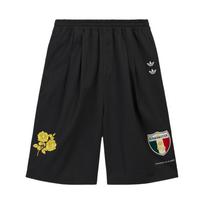 Adidas Originals × Willy Chavarria Lauko Augalų Gėlių Vidutinio Aukščio Elastingi Sportiniai Laisvalaikio Šortai Unisex šortai KV1975 L black