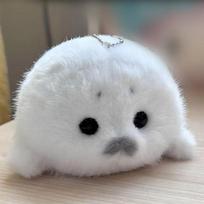 s Naujas Mielas Ruoniuko Lėlės Pliušinis Žaislas Pakabukas Imitacinis Jūros Žaislas Suvenyras Ruoniuko Pakabukas Lėlės Maišelio Pakabinamas Raktų Pakabukas Poros Dovana WHITE gray