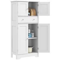 Daug vietos turinti laisvai pastatoma virtuvės spintelė - Balta 60 x 30 x 128 cm