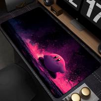 Kawaii Pink K-Kirbys Mouse Pad Gaming Accessories Writing Pad for PC Computer Table Cute Custom Skin Desktop Gradient Desk Mat 30cmx60cm(11.8x23.6inch) blue