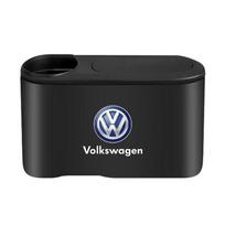 Šiukšliadėžė Automobilio emblema Šiukšliadėžė Dėžė Sandėliavimas Automobilio priedai Volkswagen B7 B6 B5 Golf 4 5 6 Polo Passat CC Jetta Mk6 Tiguan Gol Cross black