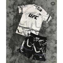 Men's UFC Mixed Martial Arts Training Team T-shirt Running Fitness Sweatshirt Outdoor Boxing Wrestling Sportswear Set L