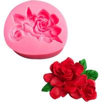 2PCS 3D Flower Silicone Mold Cute Flower Resin Candle Molds for Candle Making Silicone Fondant Chocolate Cake Decorating Mold Candle Soap Wax Style 1 rožinė
